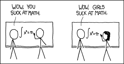girls suck at math